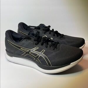 ASICS Glide Ride Black and Gold Running Shoes
